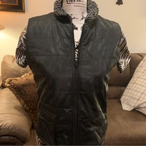 Renee Raquel Black Quilted Vest